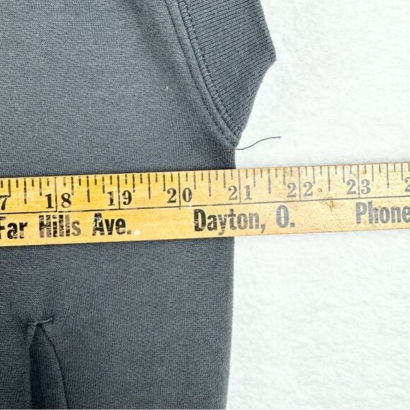 Abercrombie & Fitch Soft A&F Oversized Sweatshirt Half-Zip Tunic Vest Grey Sz S - Picture 13 of 14